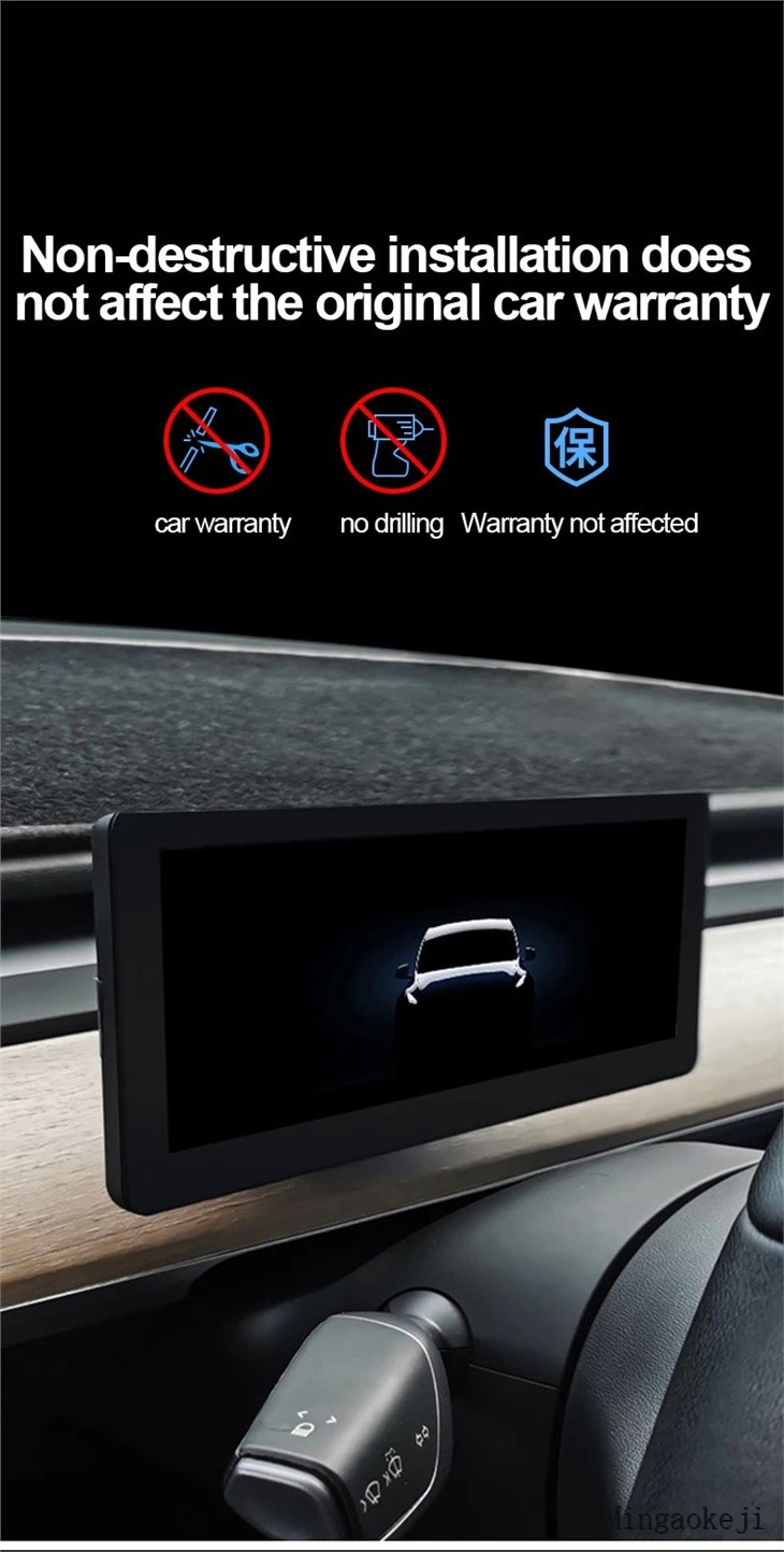 Dashboard Head-up Display For Tesla